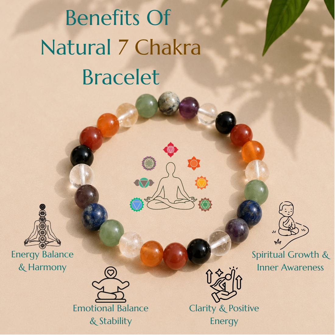 Natural 7 Chakra Bracelet