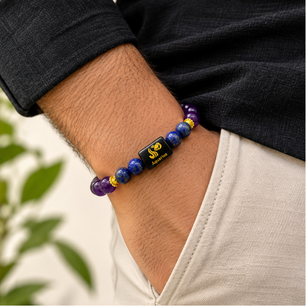 Aquarius (कुंभ राशि) Zodiac Bracelet