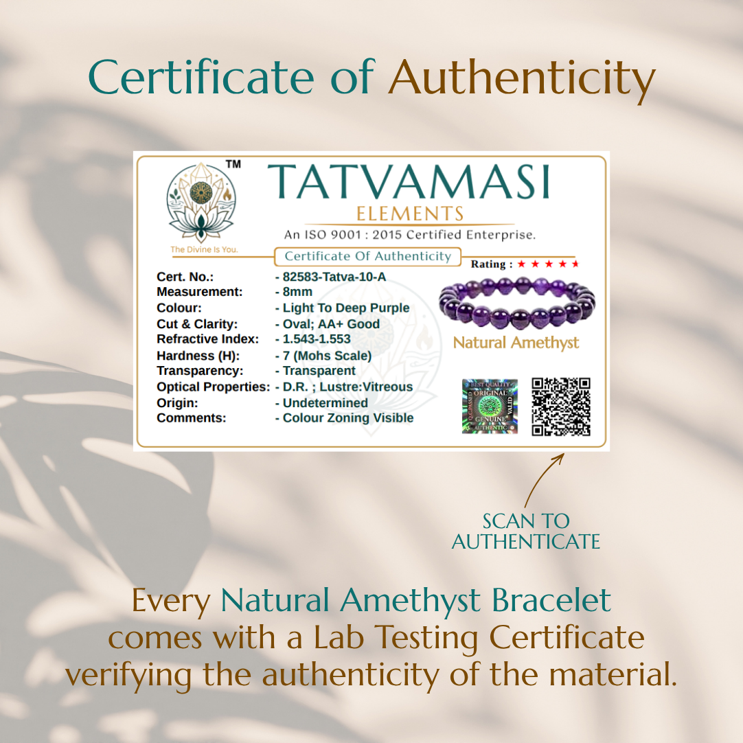 Natural Amethyst Bracelet