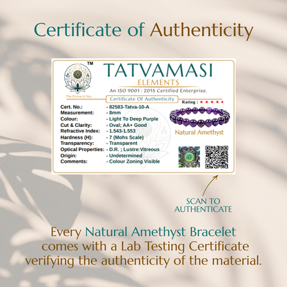 Natural Amethyst Bracelet
