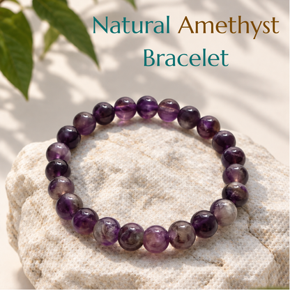 Natural Amethyst Bracelet