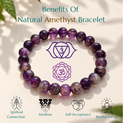 Natural Amethyst Bracelet