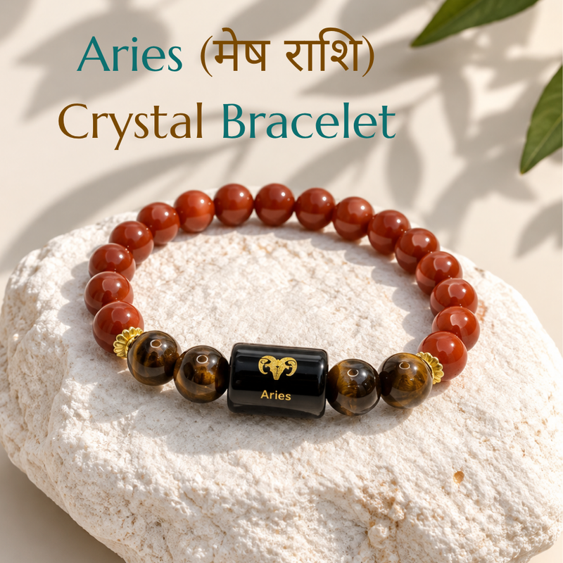 Aries (मेष राशि) Crystal Bracelet