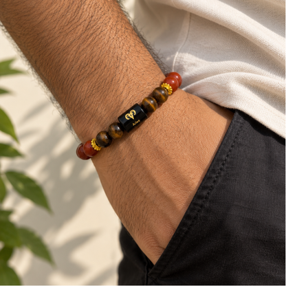 Aries (मेष राशि) Crystal Bracelet