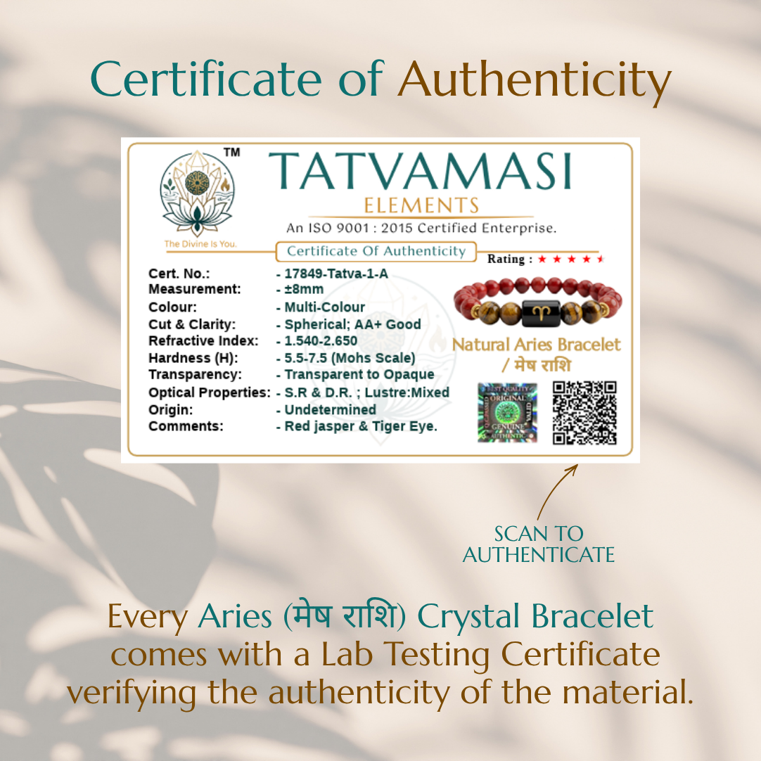 Aries (मेष राशि) Crystal Bracelet
