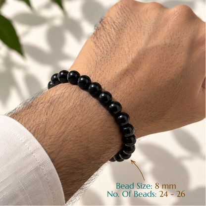 Natural Black Obsidian Bracelet