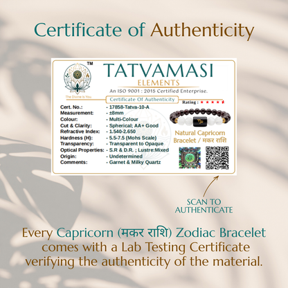 Capricorn (मकर राशि) Zodiac Bracelet