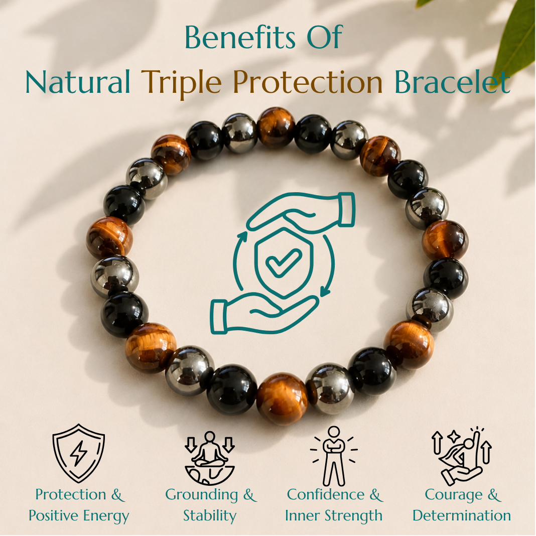 Natural Triple Protection Bracelet