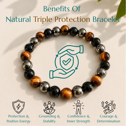 Natural Triple Protection Bracelet