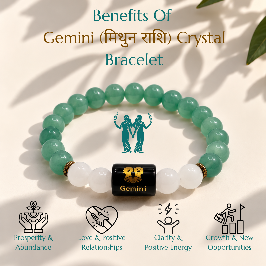 Gemini (मिथुन राशि) Crystal Bracelet