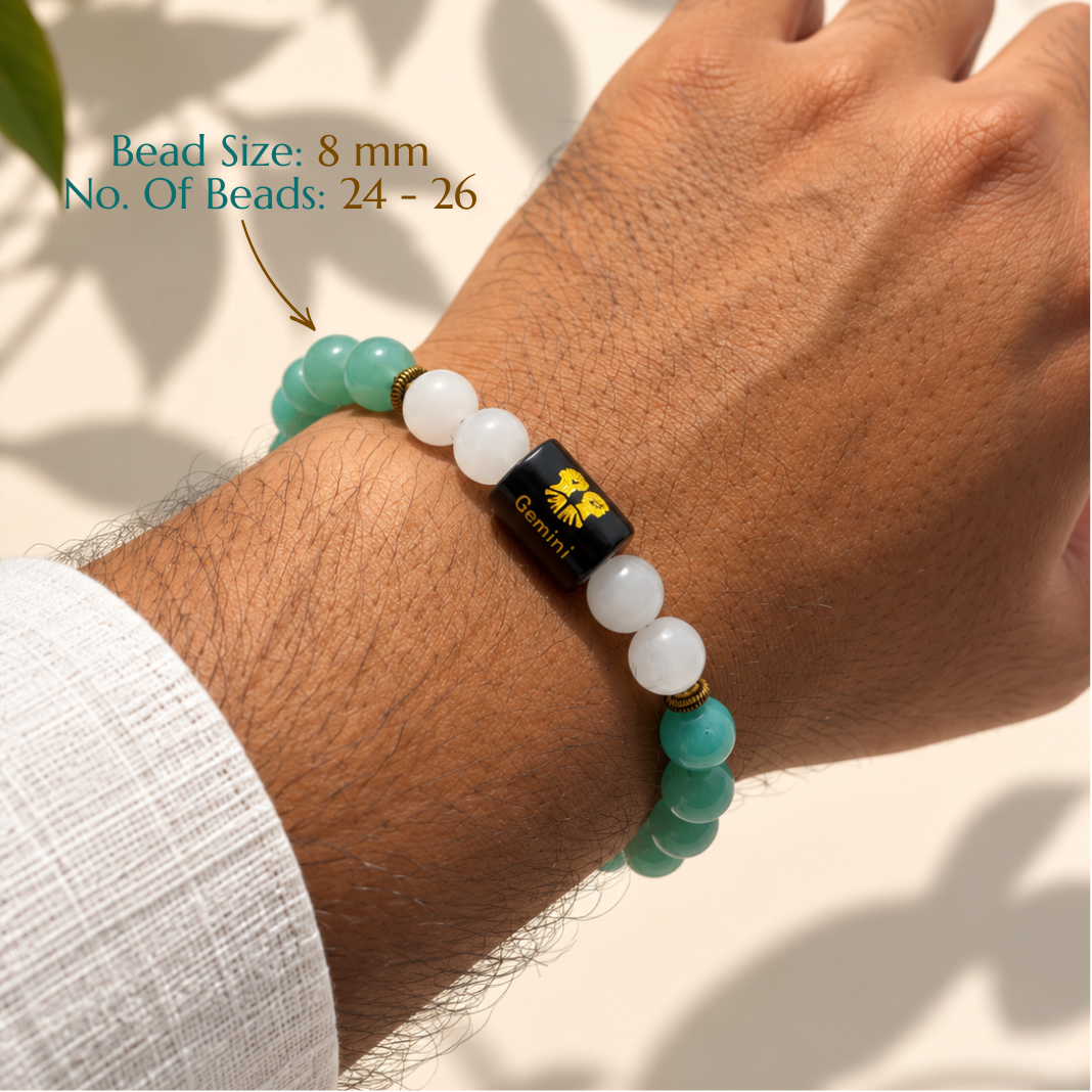 Gemini (मिथुन राशि) Crystal Bracelet
