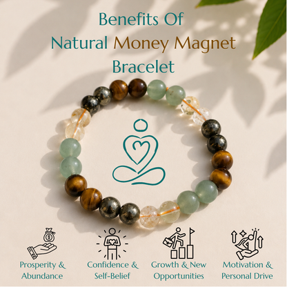 Natural Money Magnet Bracelet