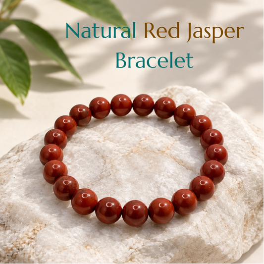 Natural Red Jasper Bracelet