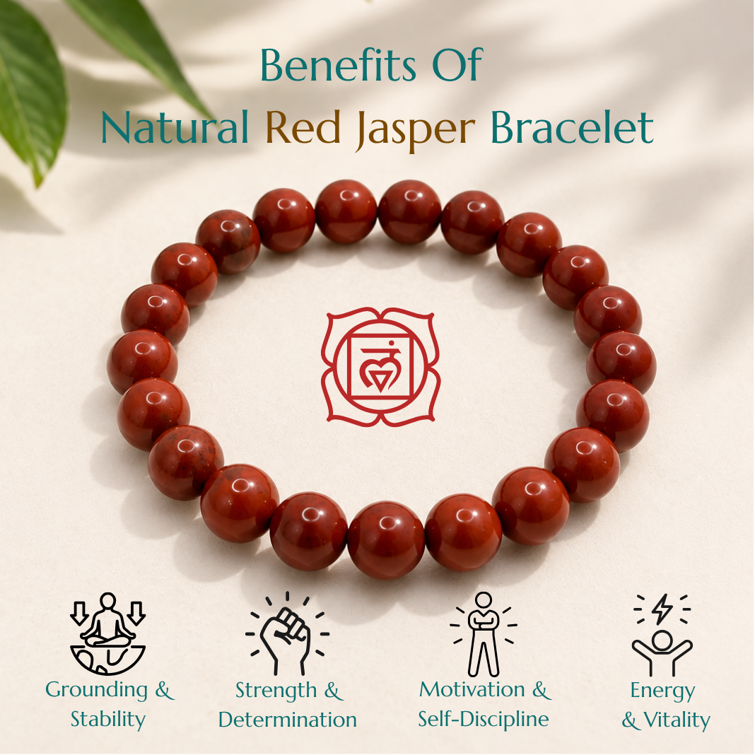 Natural Red Jasper Bracelet