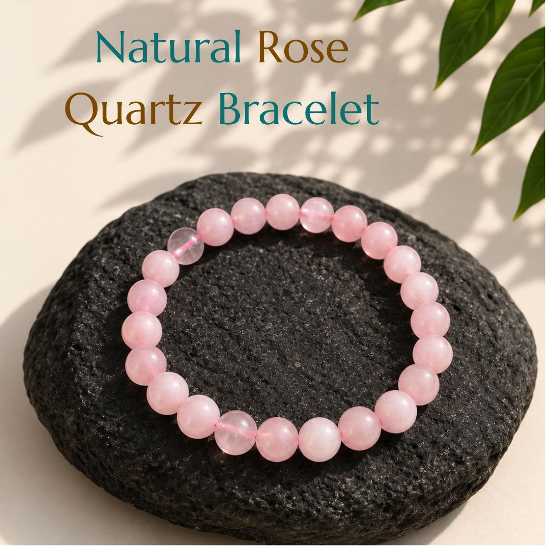 Natural Rose Quartz Bracelet
