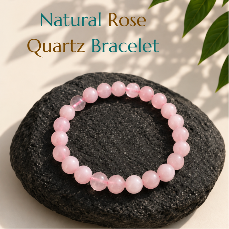 Natural Rose Quartz Bracelet