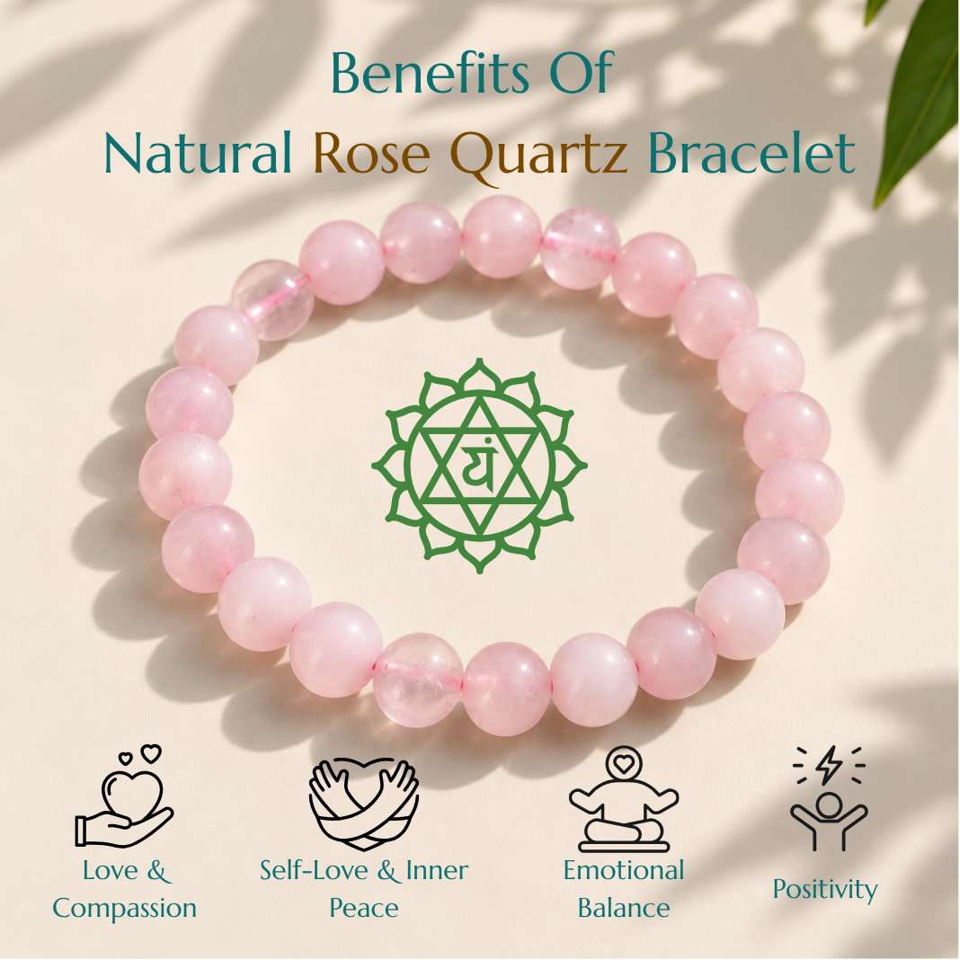 Natural Rose Quartz Bracelet
