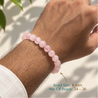 Natural Rose Quartz Bracelet