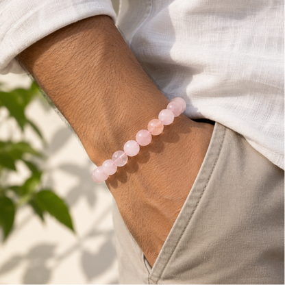Natural Rose Quartz Bracelet