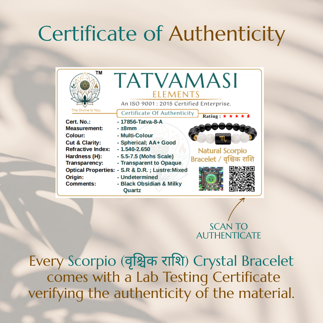 Scorpio (वृश्चिक राशि) Crystal Bracelet