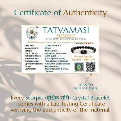 Scorpio (वृश्चिक राशि) Crystal Bracelet