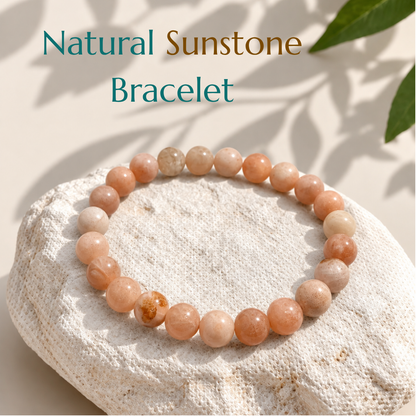 Natural Sunstone Bracelet
