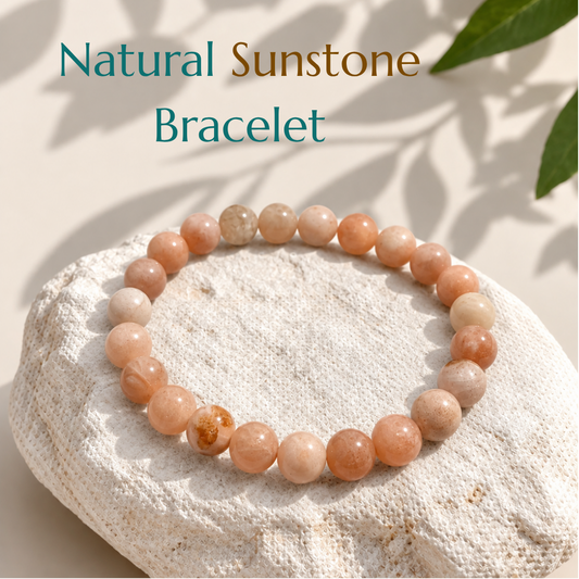 Natural Sunstone Bracelet