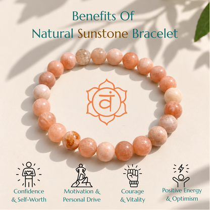 Natural Sunstone Bracelet