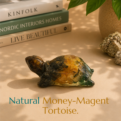 Natural Money Magnet Tortoise | Prosperity, Growth & Steady Success