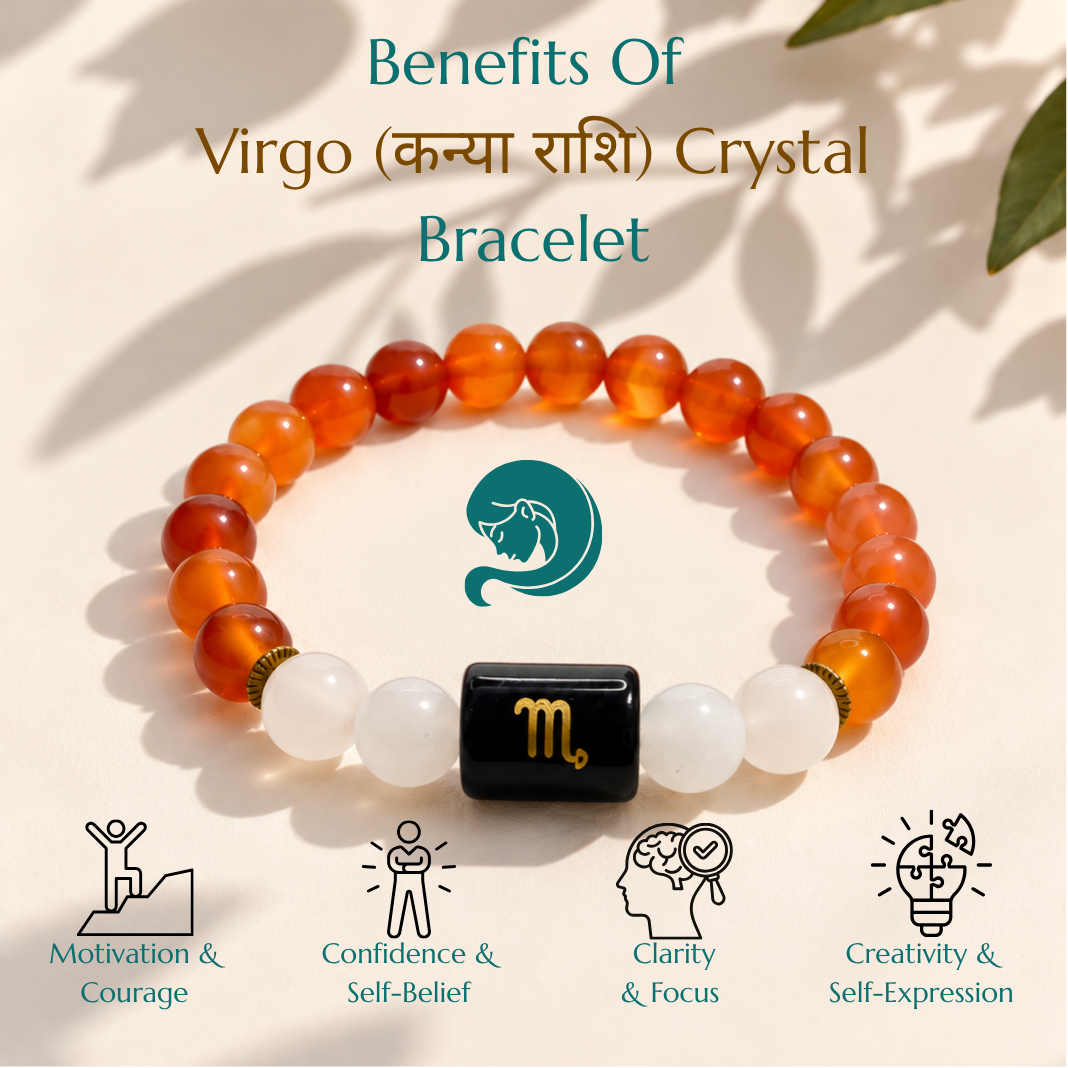 Virgo (कन्या राशि) Crystal Bracelet