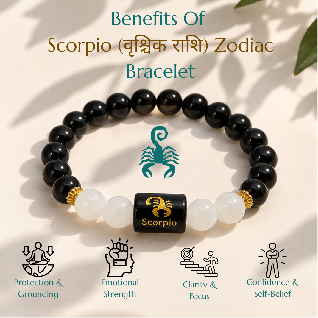 Scorpio (वृश्चिक राशि) Crystal Bracelet