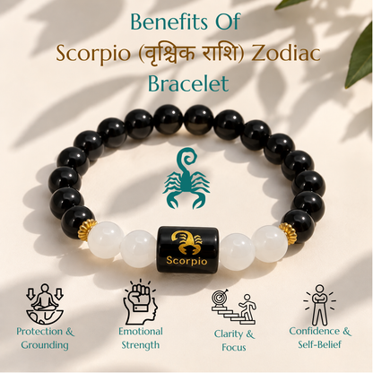Scorpio (वृश्चिक राशि) Crystal Bracelet